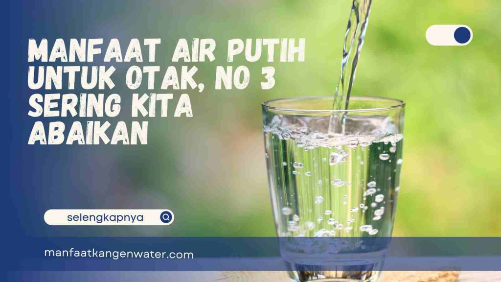 Manfaat air putih untuk otak